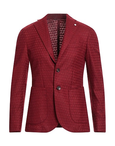 L.B.M. 1911 Blazer Burgundy 70% Wool, 25% Polyamide, 5% Other Fibres