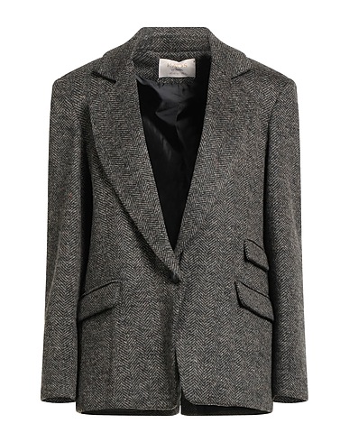KAOS JEANS Blazer Dark brown 48% Polyester, 18% Wool, 18% Acrylic, 16% Viscose