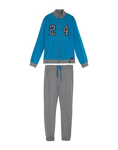 DANIELE ALESSANDRINI Tracksuit Azure 60% Cotton, 40% Polyester