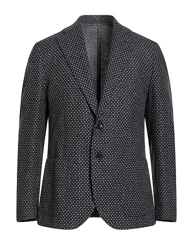 GARDO BOSMAN Blazer Black 77% Wool, 20% Cotton, 3% Cashmere