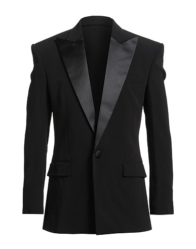 BALMAIN Blazer Black 100% Viscose, Polyester, Silk