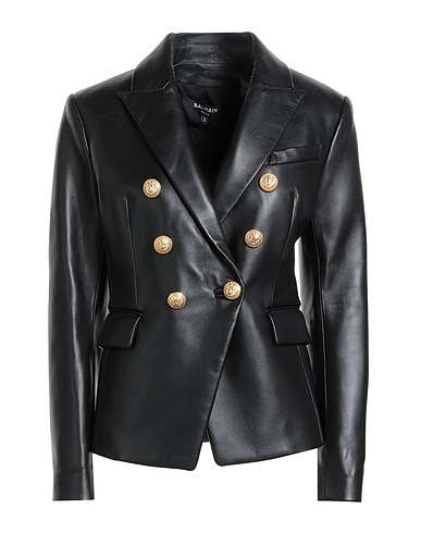 BALMAIN Blazer Black 100% Lambskin
