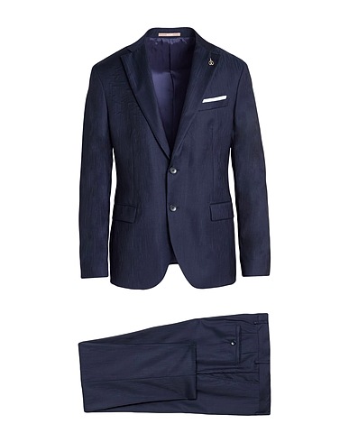 PAOLONI Suits Midnight blue 100% Virgin Wool