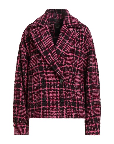 GAUDÌ Coat JEANS Fuchsia 86% Polyester, 10% Wool, 4% Other Fibres