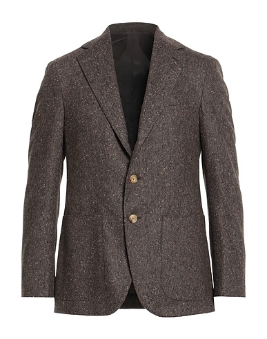 CARUSO Blazer Dark brown 100% Wool