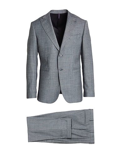 SANTANIELLO Suits Charcoal 53% Wool, 45% Polyester, 2% Elastane