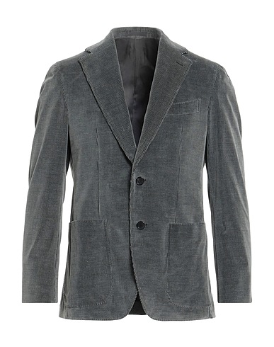 CARUSO Σακάκι Γκρι Γραφίτη 90% Βαμβάκι, 9% Μαλλί, 1% Ελαστάνη
