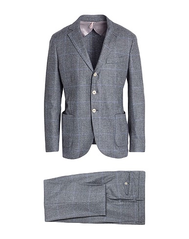 SANTANIELLO Suits Grey 62% Wool, 24% Polyamide, 9% Acrylic, 4% Cashmere, 1% Elastane