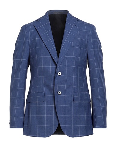 CARUSO Blazer Blue 92% Mohair wool, 8% Silk