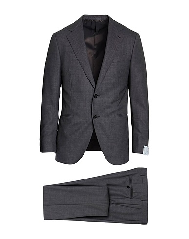 CARUSO Suits Charcoal 100% Wool
