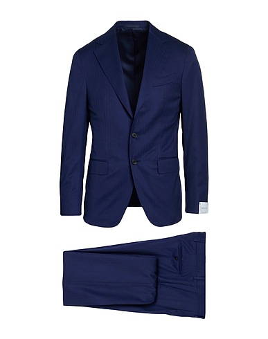 CARUSO Suits Blue 100% Wool