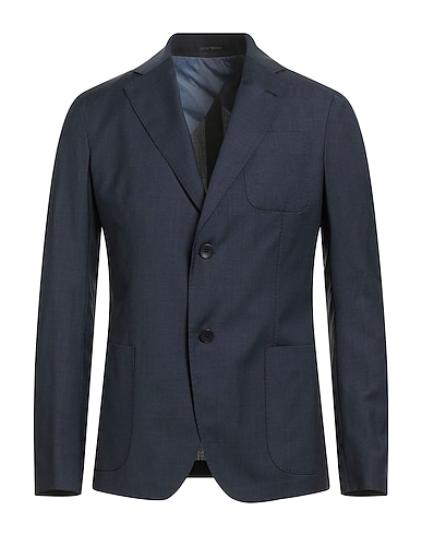 EMPORIO ARMANI Blazer Midnight blue 100% Virgin Wool