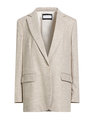 CARACTÈRE Blazer Beige 75% Virgin Wool, 25% Polyamide
