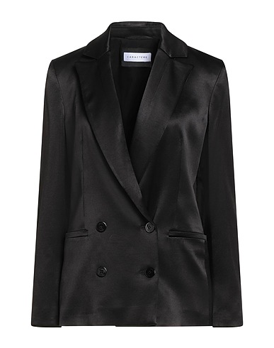 CARACTÈRE Blazer Black 99% Viscose, 1% Elastane
