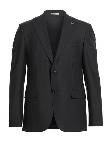 SUIT SARTORIA Blazer Black 55% Polyester, 41% Wool, 4% Elastane
