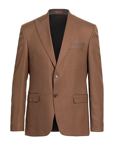 SUIT SARTORIA Blazer Camel 64% Polyester, 34% Viscose, 2% Elastane
