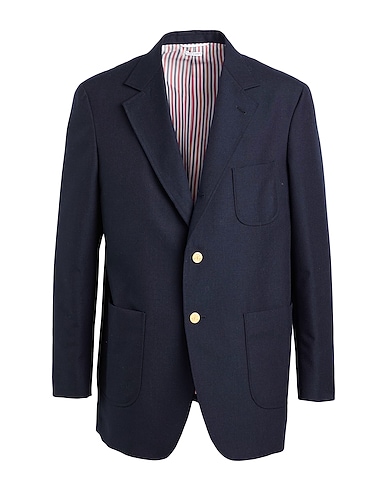 THOM BROWNE Blazer Navy 100% Virgin Wool