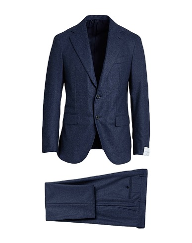 CARUSO Suits Navy blue 100% Wool