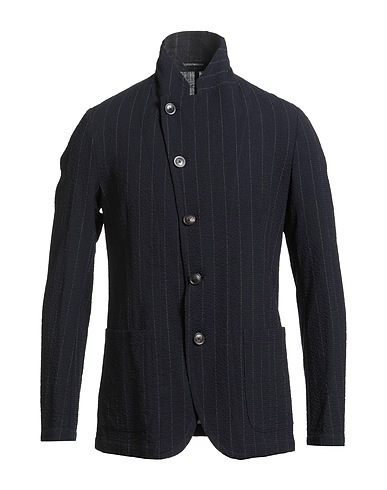 EMPORIO ARMANI Blazer Midnight blue 97% Virgin Wool, 3% Elastane