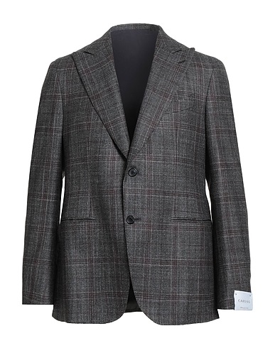 CARUSO Blazer Charcoal 86% Wool, 10% Silk, 4% Cashmere