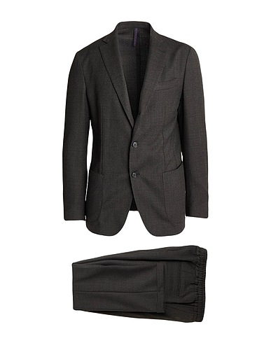 SANTANIELLO Suits IL VIAGGIATORE Black 53% Polyester, 45% Wool, 2% Elastane