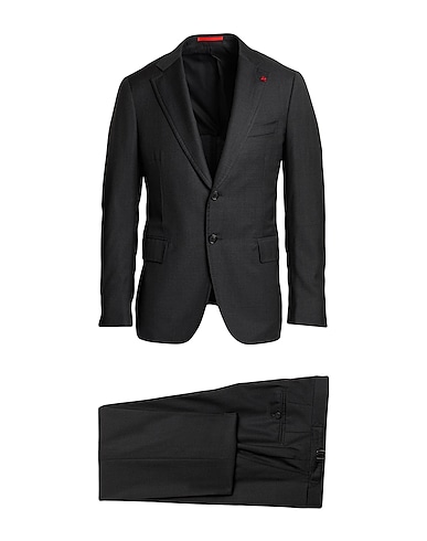 ISAIA Suits Black 100% Wool