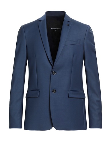 PATRIZIA PEPE Blazer Slate blue 63% Polyester, 35% Viscose, 2% Elastane
