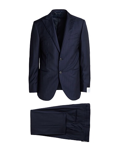 CARUSO Suits Navy blue 100% Wool