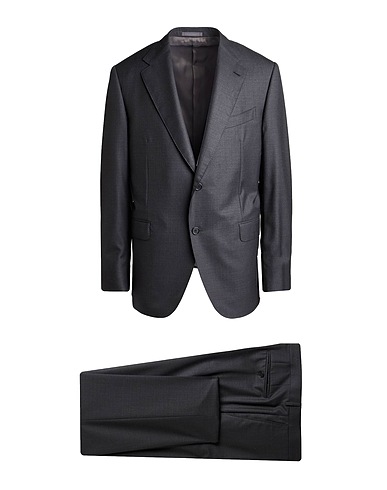CARUSO Suits Charcoal 100% Super 170s Wool