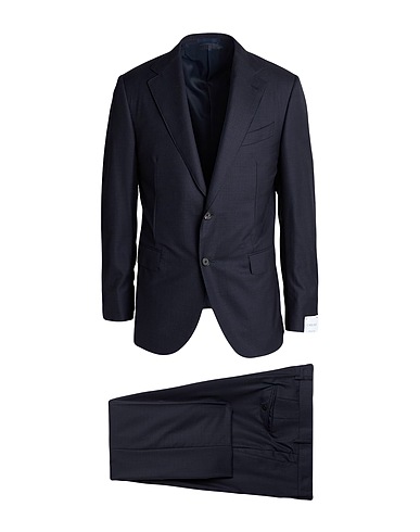 CARUSO Costumes Bleu marine 100% Super 170s Laine