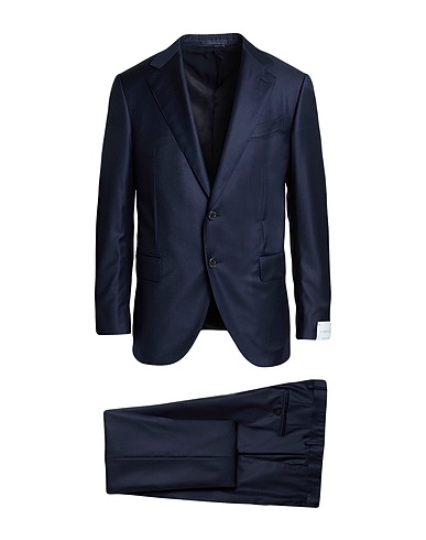 CARUSO Suits Navy blue 100% Wool