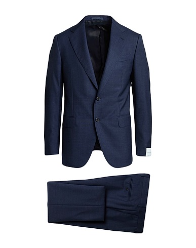 CARUSO Suits Navy blue 100% Wool