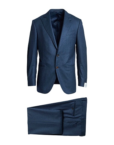 CARUSO Suits Slate blue 100% Wool