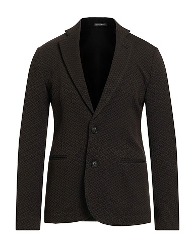 EMPORIO ARMANI Blazer Brown 27% Viscose, 25% Wool, 25% Acrylic, 20% Polyamide, 3% Elastane