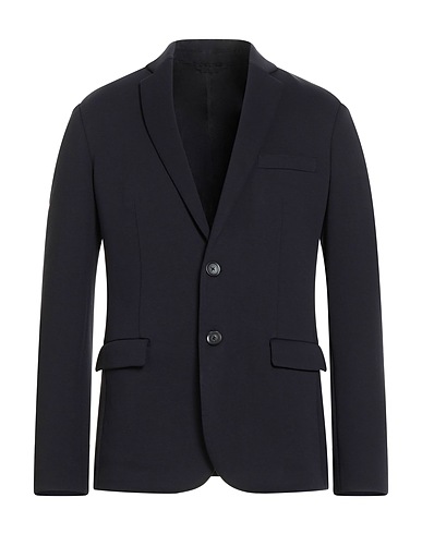 EMPORIO ARMANI テーラードジャケット ネイビー コットン 76% / ポリエステル 18% / ポリウレタン 6%