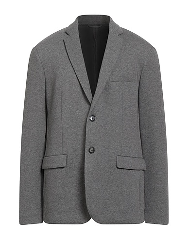 EMPORIO ARMANI Blazer Grey 76% Cotton, 18% Polyester, 6% Elastane