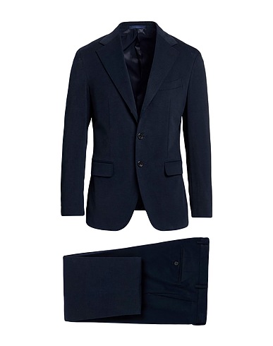 CARUSO Suits Midnight blue 98% Cotton, 2% Elastane