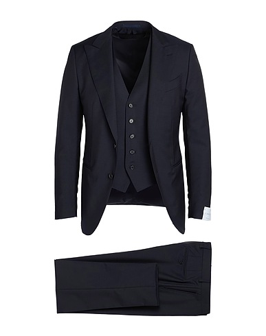 CARUSO Suits Midnight blue 84% Wool, 16% Mohair wool