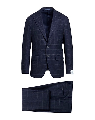CARUSO Suits Navy blue 82% Wool, 14% Mohair wool, 4% Cashmere