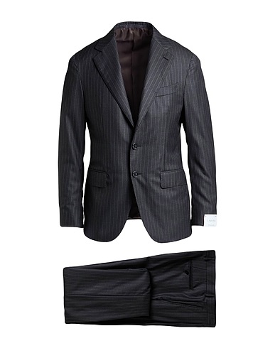 CARUSO Suits Charcoal 100% Wool