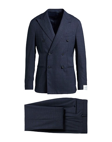 CARUSO Suits Midnight blue 100% Wool