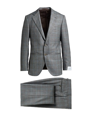 CARUSO Suits Charcoal 100% Wool