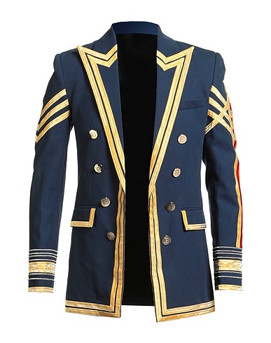 BALMAIN Blazer Midnight blue 100% Cotton