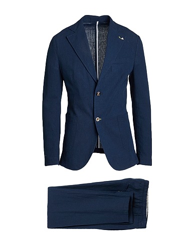BERNA Suits Navy 55% Linen, 45% Cotton
