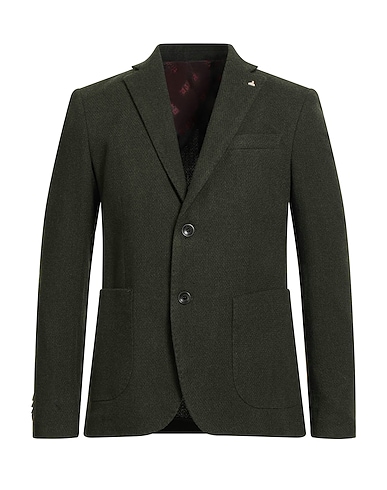 BERNA Blazer Military green 52% Acrylic, 25% Polyester, 23% Wool