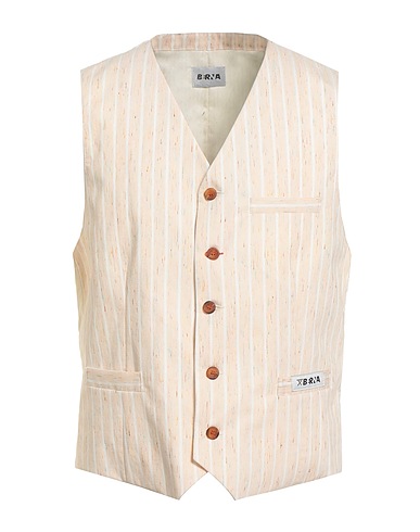 BERNA Waistcoat Beige 67% Viscose, 33% Polyester