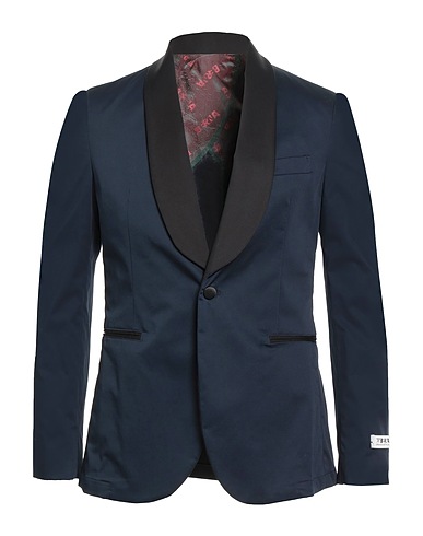 BERNA Blazer Midnight blue 98% Cotton, 2% Elastane
