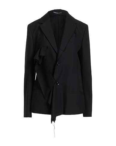 YOHJI YAMAMOTO Blazer Black 53% Rayon, 47% Wool