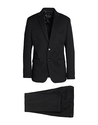 WHY NOT BRAND Suits Black 70% Polyester, 25% Viscose, 5% Elastane