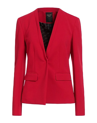 GAUDÌ Blazer JEANS Red 95% Polyester, 5% Elastane